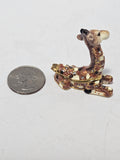 Miniature Enamel Giraffe Trinket Box
