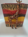 Hand Painted Giraffe Waste Basket