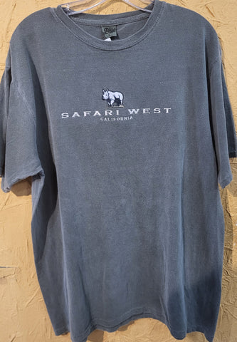 Safari West Embroidered Rhino T in Adult Sizes