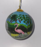 Hand Painted Safari West Glass Ornament