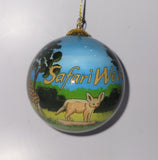 Hand Painted Safari West Glass Ornament
