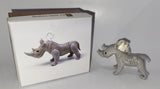 Hand Crafted Glass Ornaments- Six Animals