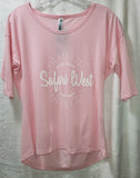 Ladies Drop Shoulder Top in Three Colors